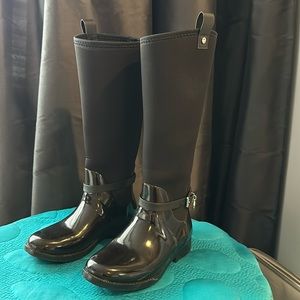 Michael Kors Black Rain Boots Size 6 US